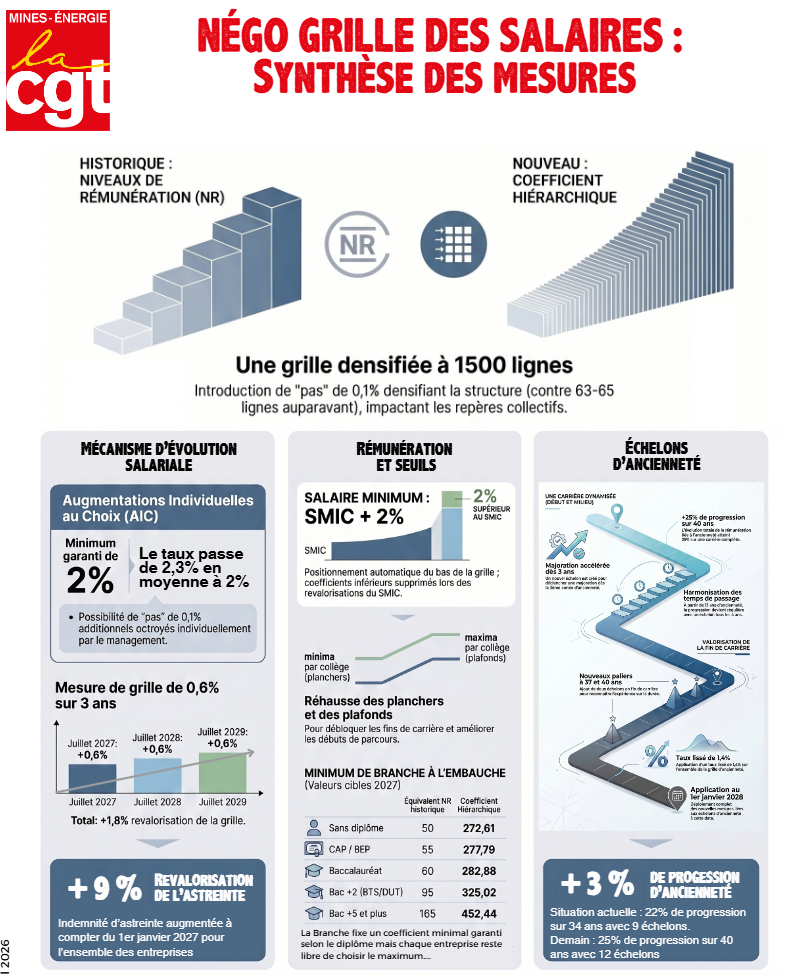 NÉGO GRILLE DES SALAIRES : Les propositions des directions !